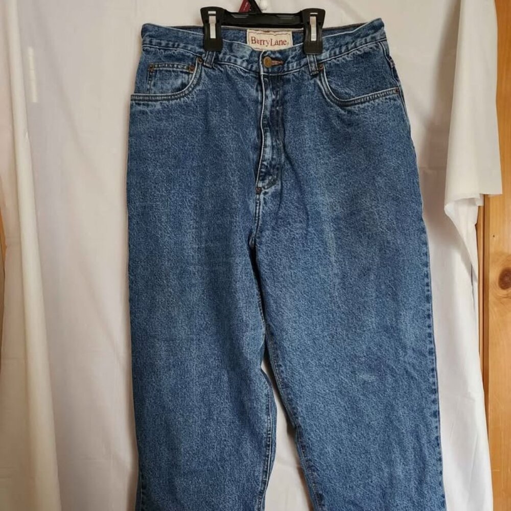 Vintage Denim Burry Lane Women's size 14 flannel lined "mom" jeans